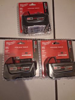 Milwaukee xc5.0 batteries $75 each .firm  price