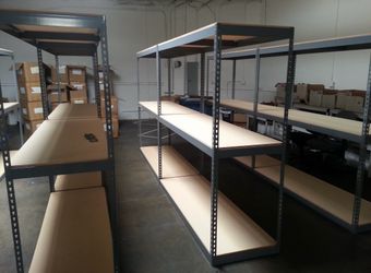 Industrial Warehouse Storage Rack Shelves 72 in W x 24 in D Stock Supply Shelving Delivery Available