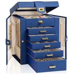Jewelry Box Organizer Leather for Women