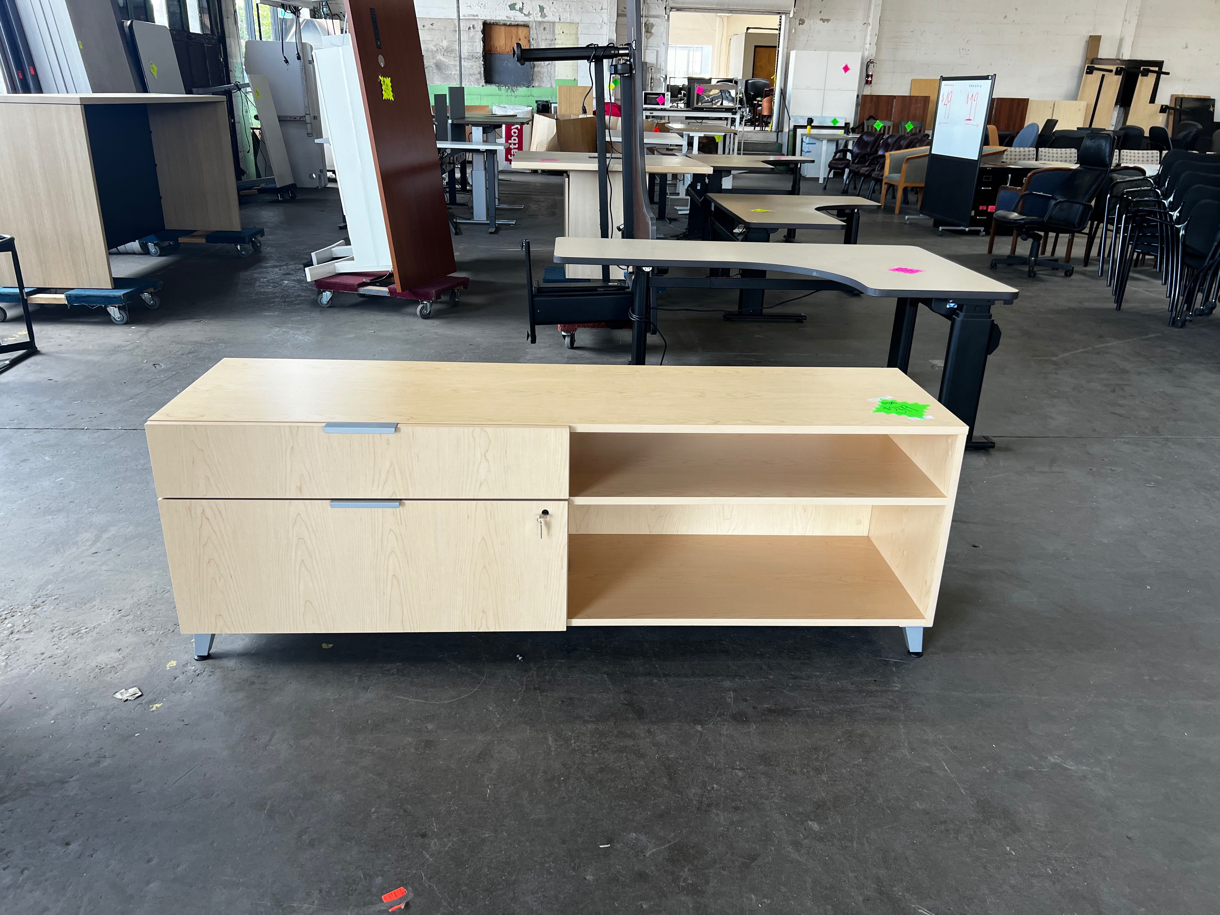 Credenza with Vertical File Drawer