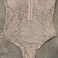 Pink Lace Bodysuit