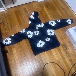 Navy Blue Denim Tears Hoodie