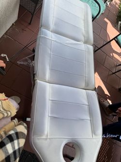 White Massage Table with Face Cradle Hole