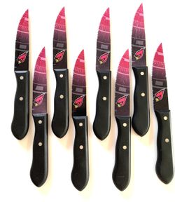 ARIZONA CARDINALS KITCHEN KNIVES SET / SET OF 8