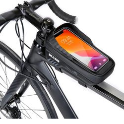 Brandnew 6.7in Bike Bags for Bicycles, Bike Accessories for Cycling Gifts for Men, Bicycle Bike Phone Holder Mount, Bike Phone Storage Bag for Adult B