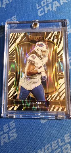 2025 Panini Select - T.J. Sanders Zebra Premier Level (RC) | Buffalo Bills