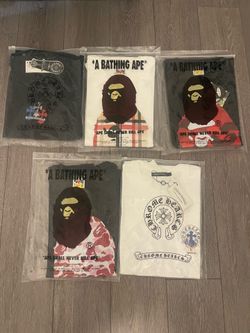 Bape x chrome tees