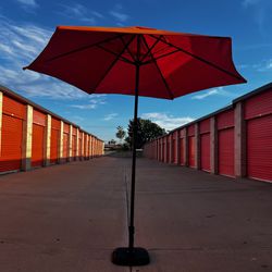 8’ Feet Umbrella Orange ( Base Not Included) 