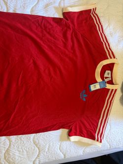 Adidas Originals Red Three-Stripe T-Shirt 2xL