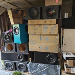 Tons Of Car Audio Subs, Amps And Packages 