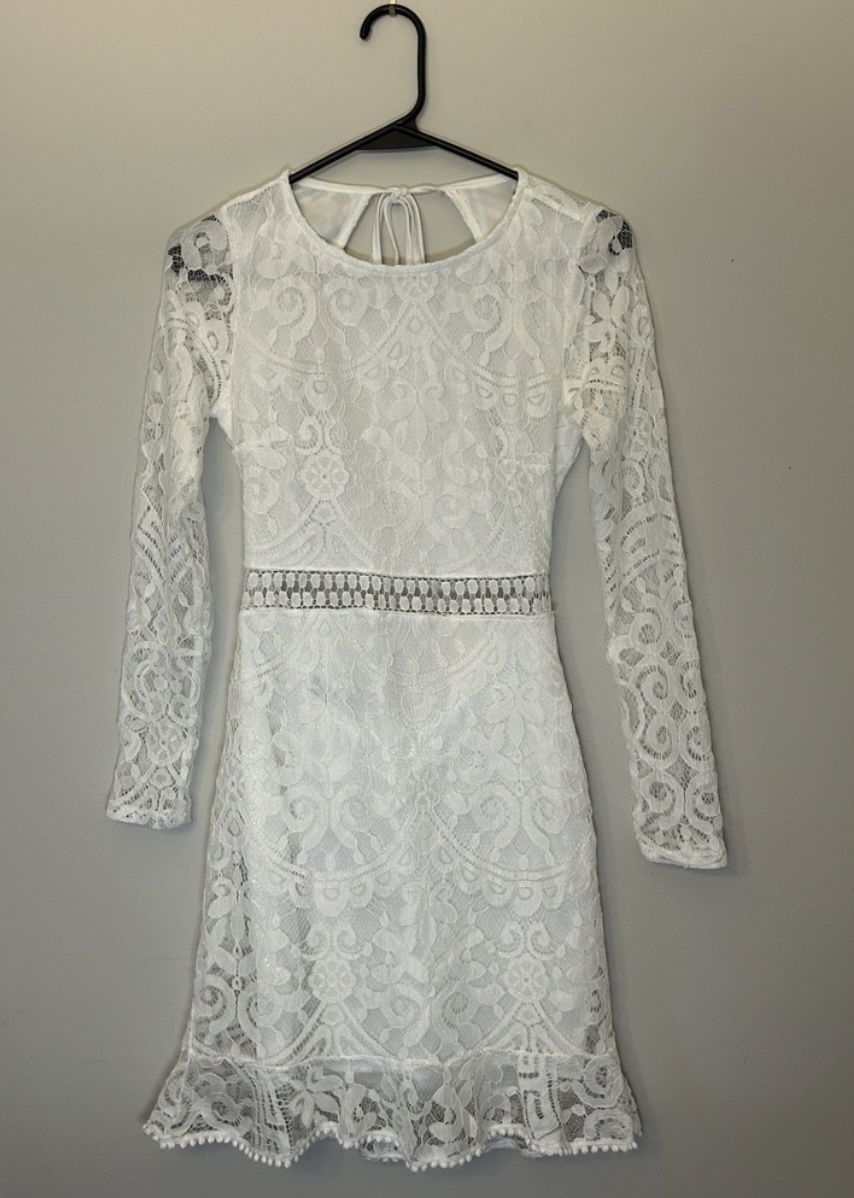 White Backless Dress