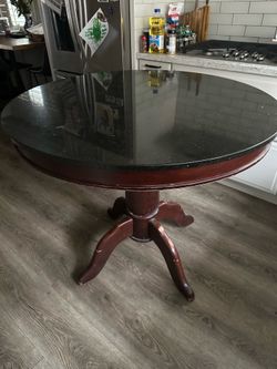 Round Granite Table