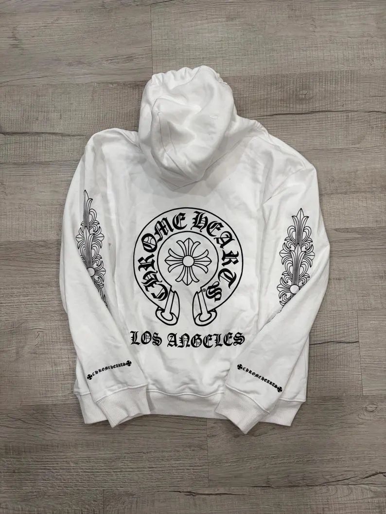 White Chrome Hearts Hoodie - Los Angeles Edition