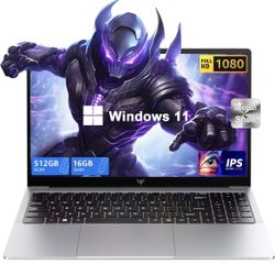 2025 Gaming Laptop, Laptop Computer with Intel Twin Lake N150 Processor(Up to 3.6GHz), 16GB DDR4 512GB SSD Windows 11 Laptop, 15.6" IPS 1080P, USB3.2,