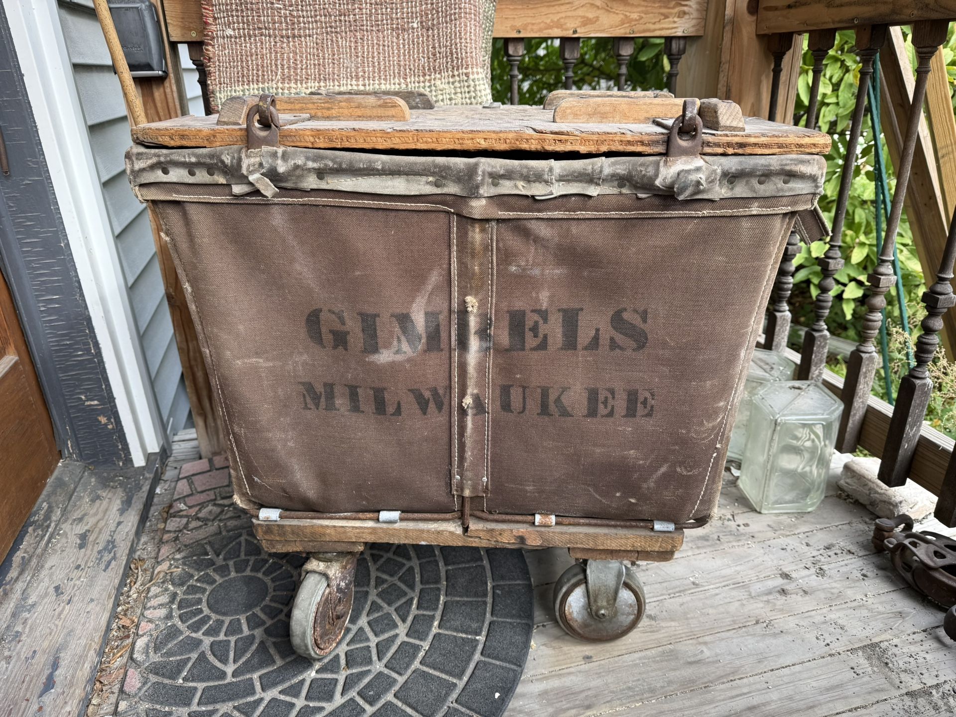 Vintage Wheeled Storage Cart