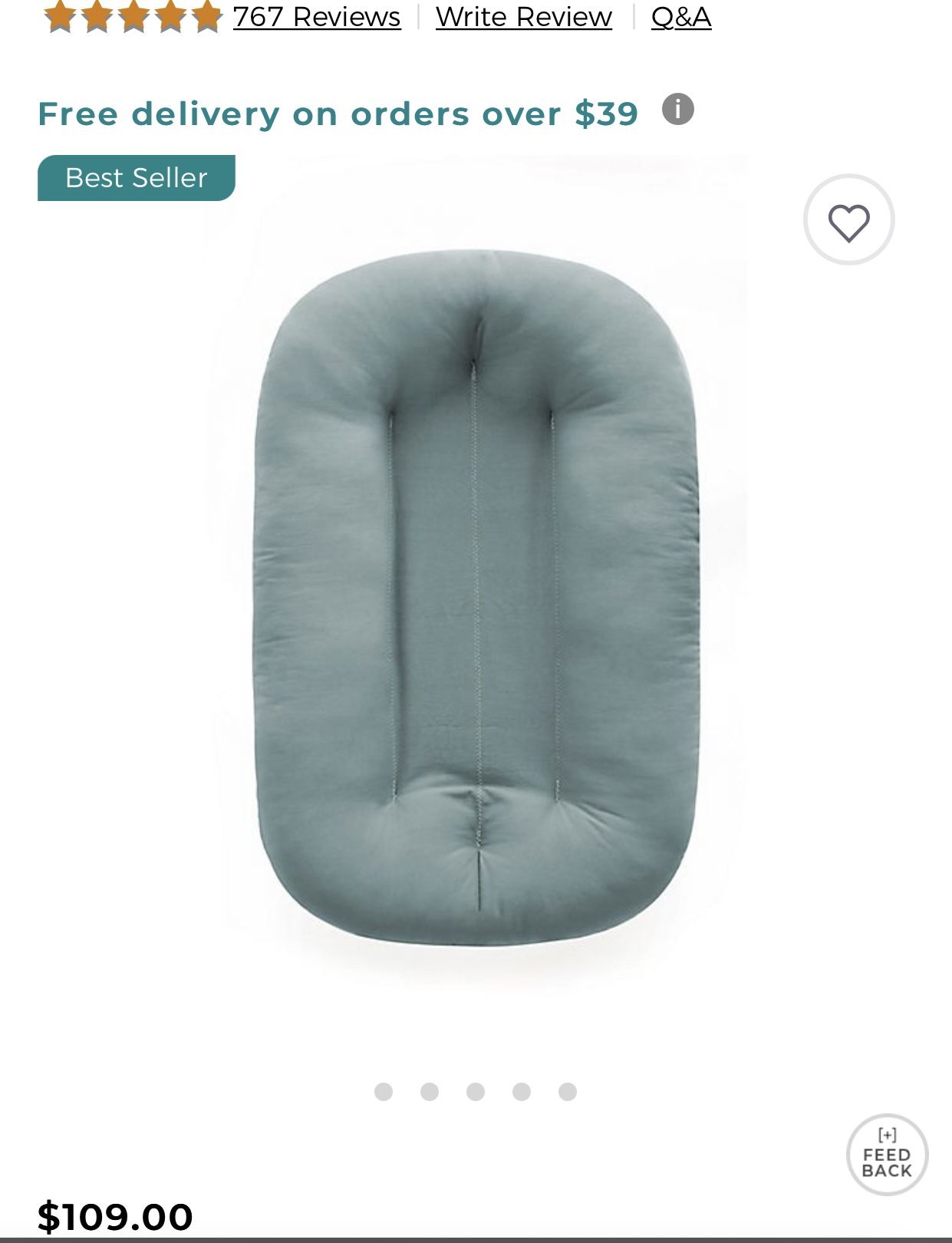 Snuggle Me Organic Lounger