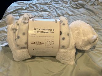 2PC Cuddle Pal & Baby Blanket Set