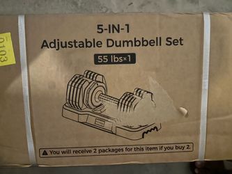 Adjustable Dumbbell 55lb - 1 dumbbell NEW