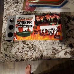 Black Gold Stainless Jalapeño BBQ Cooker