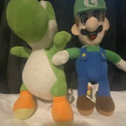 Luigi And Yoshi Plush