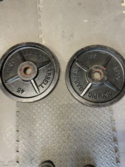 Olympic Weight Plates.       80 Dollars 