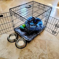 24" Dog Crate.  Double Doors.  New In Box 