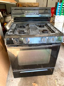 Black Gas Stove