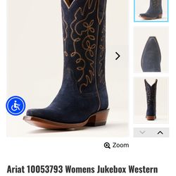 Beautiful Blue Western Boots