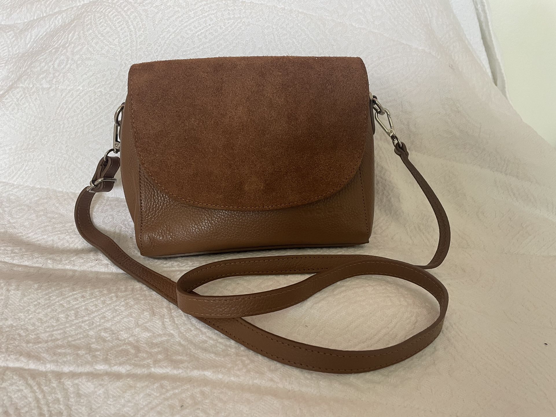Brown Leather Bag/ Purse