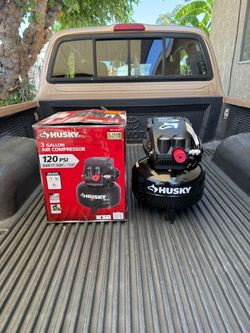 HUSKY 3 Gal. 120 PSI Portable Electric Pancake Air Compressor