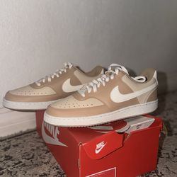 Nike Court Vision Lo Shoes, Sand Drift Sail Men's Size 10.5 NEW