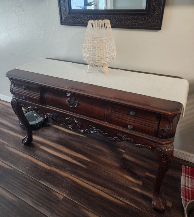 Wood Console Table