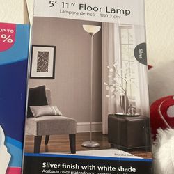 elegant floor lamp for your living room, bedroom, it is new in its box