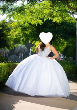 White Quinceinera Dress Size 4