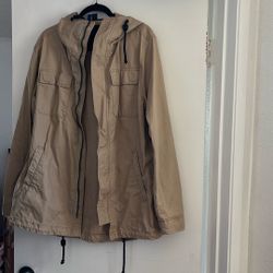 H&M Tan Khaki Jacket Size Medium