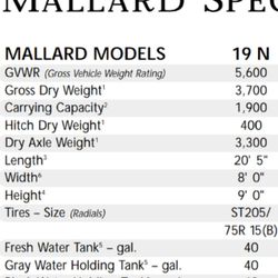 2000 Mallard 19n