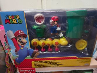 Super Mario Soda Jungle Diorama Set