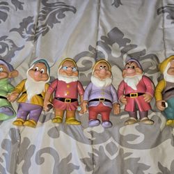 Snow White And The Seven Dwarfs Figures - Walt Disney - Vintage