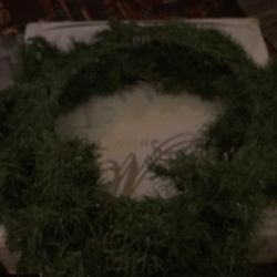 Fake wreath plain needs decorating