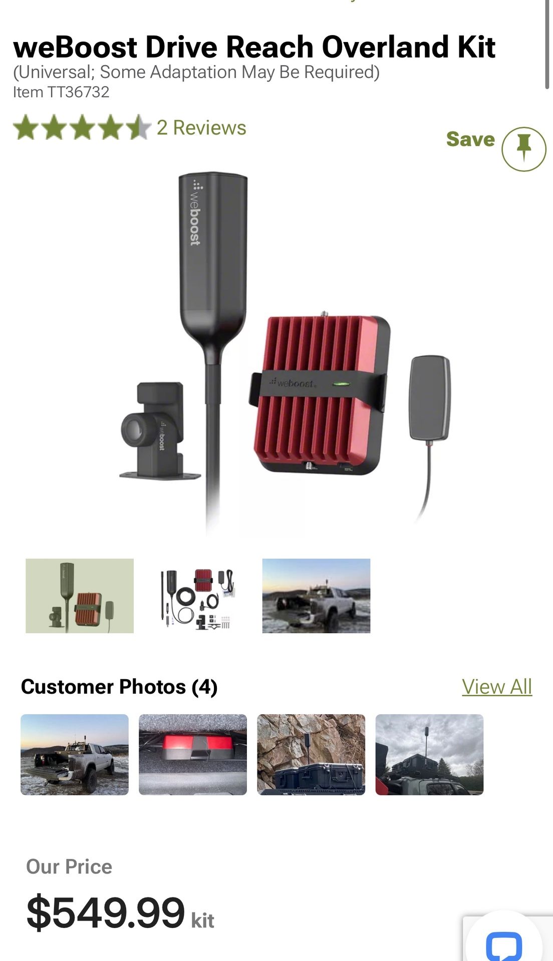 weBoost Drive Reach Overland Kit