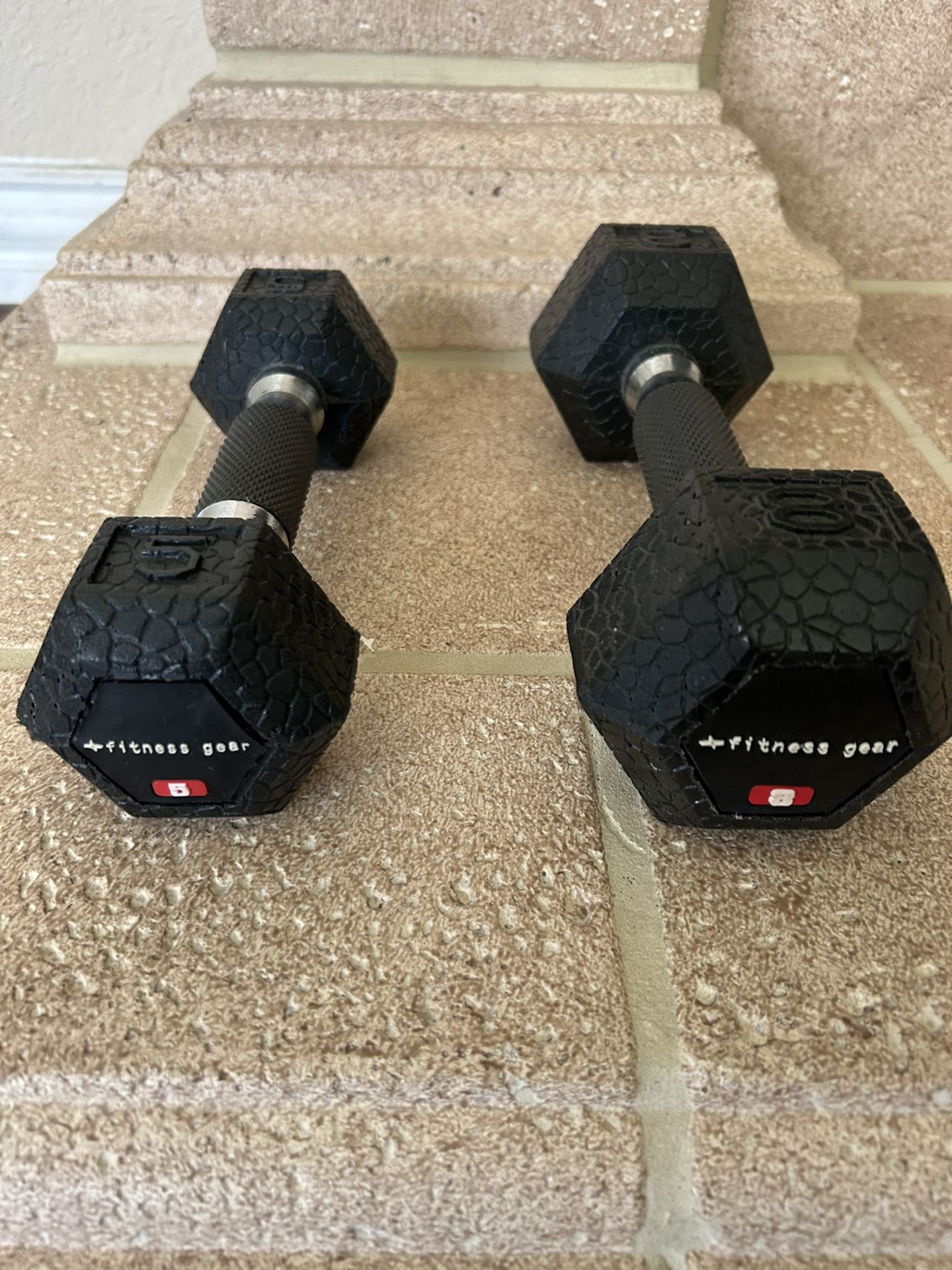 Fitness Gear Dumbbells - 8 lbs and 5 lbs