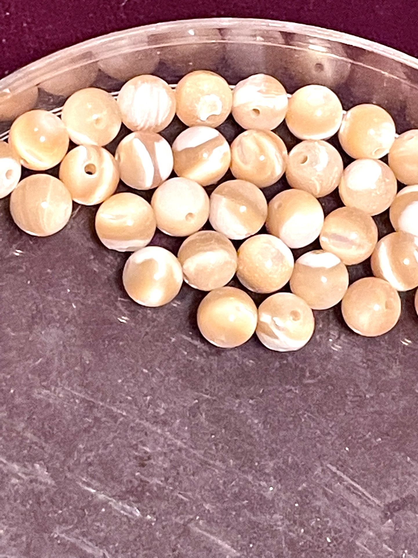 Lot Of 40 Mother Of Pearl Beads