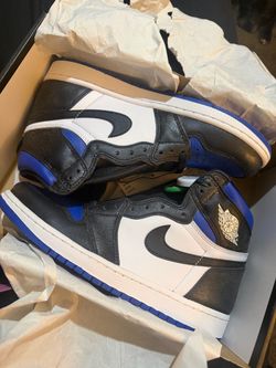 Air Jordan 1 High Black White Royal Blue
