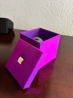velvet rhinestones wedding favor box