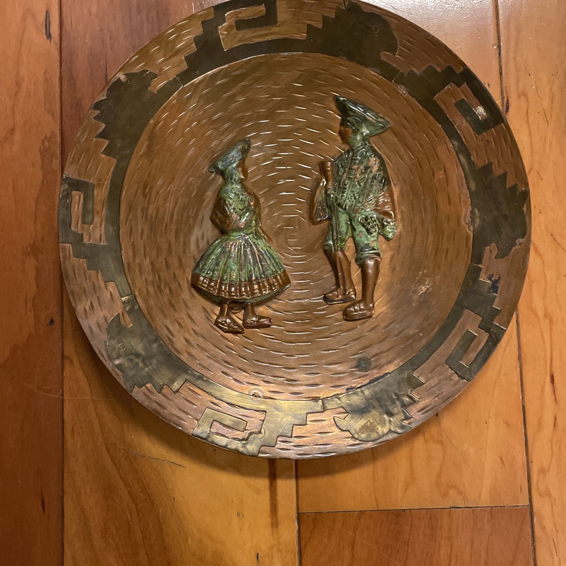 Copper Parisian Hanging Plates