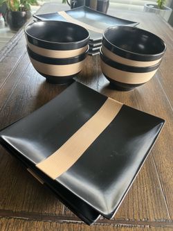 Dinnerware: Mikasa Black Bamboo 15 piece set