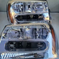 02-09 Chevrolet Trailblazer Headlights Luces Calaveras Micas Faros Focos Faroles Chevy 