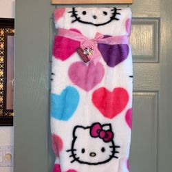 Hello Kitty, Valentine Rabbit Faux Fur Blanket ( Read Description)
