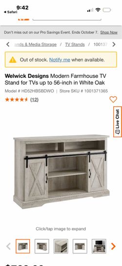 Barn door tv strand storage