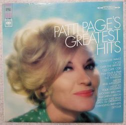 PATTI PAGE: greatest hits COLUMBIA 12" LP